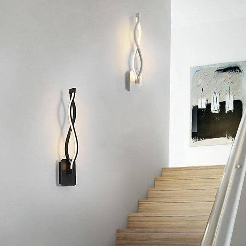 Applique murale design LED avec courbes en métal Sconce - vue 5 sur 6