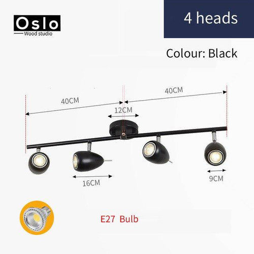 Barre spots LEDs arrondis ajustables Windows - vue 9 sur 12