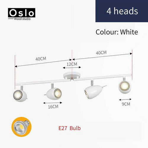 Barre spots LEDs arrondis ajustables Windows - vue 8 sur 12