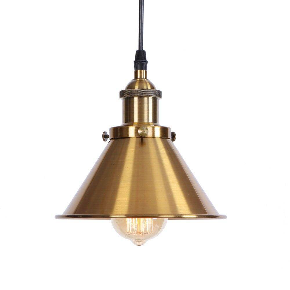 Suspension design à LED avec abat-jour en métal coloré Loft Industriel - vue 3 sur 14