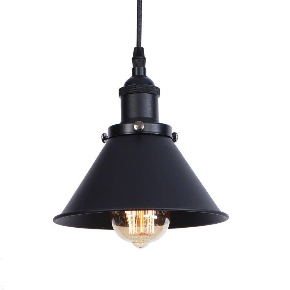 Suspension design à LED avec abat-jour en métal coloré Loft Industriel - vue 5 sur 14