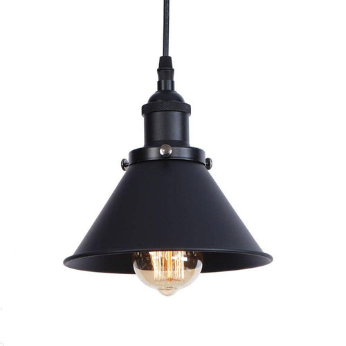 Suspension design à LED avec abat-jour en métal coloré Loft Industriel - vue 6 sur 14