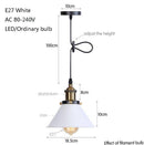 Suspension design à LED avec abat-jour en métal coloré Loft Industriel