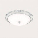 Plafonnier LED en acrylique rond avec dorures