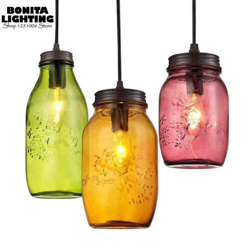 Suspension design grosse bouteille en verre Jar - vue 4 sur 5
