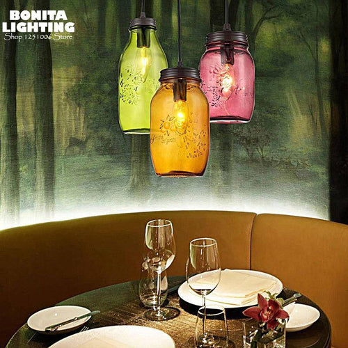Suspension design grosse bouteille en verre Jar - vue 3 sur 5