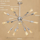 Lustre moderne LED style araignée métallique réglable Makari