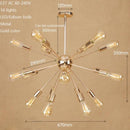 Lustre moderne LED style araignée métallique réglable Makari
