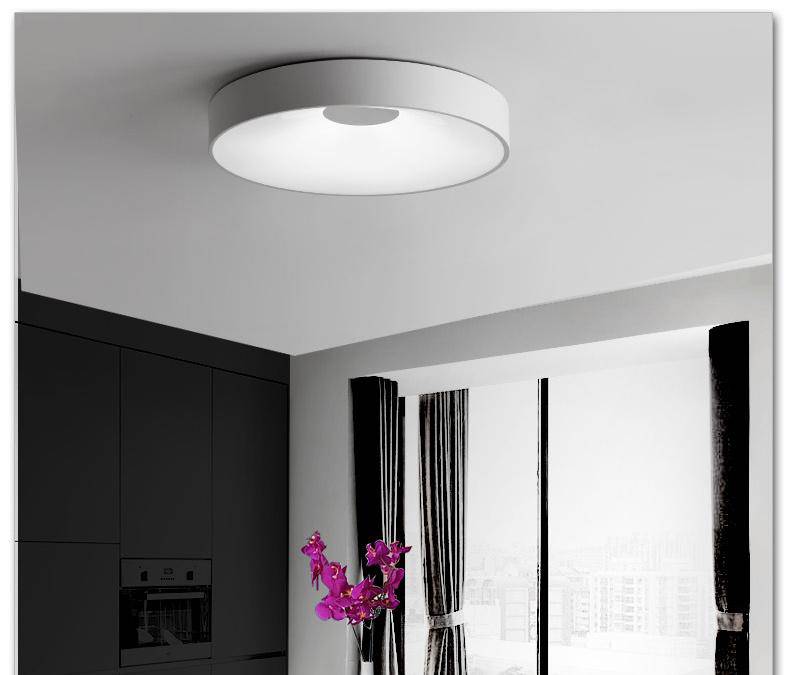 Plafonnier design LED rond et creux Concave - vue 5 sur 7