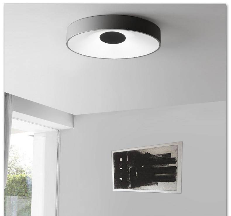 Plafonnier design LED rond et creux Concave - vue 3 sur 7