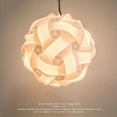 Suspension design LED en boule blanche style Millenium