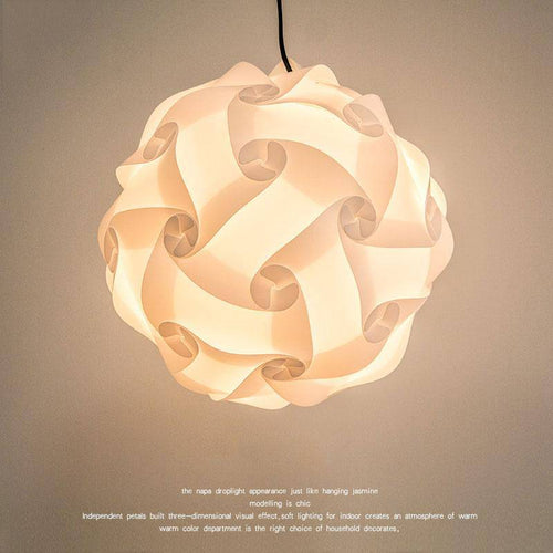 Suspension design LED en boule blanche style Millenium - vue 3 sur 4