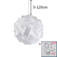 Suspension design LED en boule blanche style Millenium