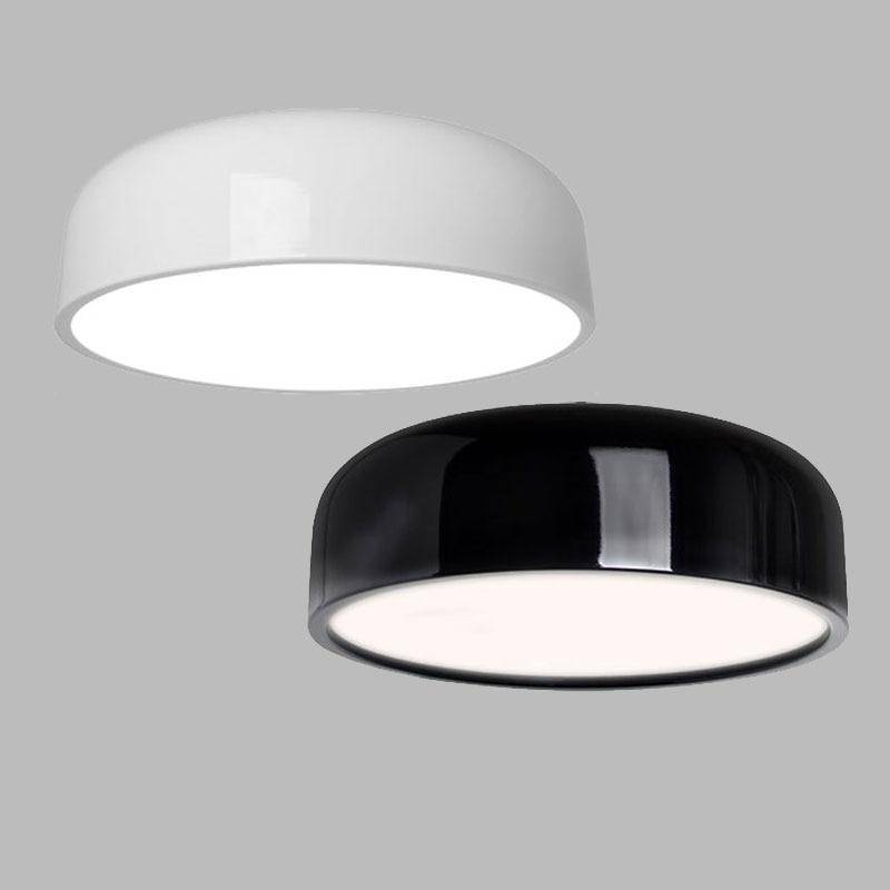 Plafonnier design arrondi LED laqué Round - vue 5 sur 6