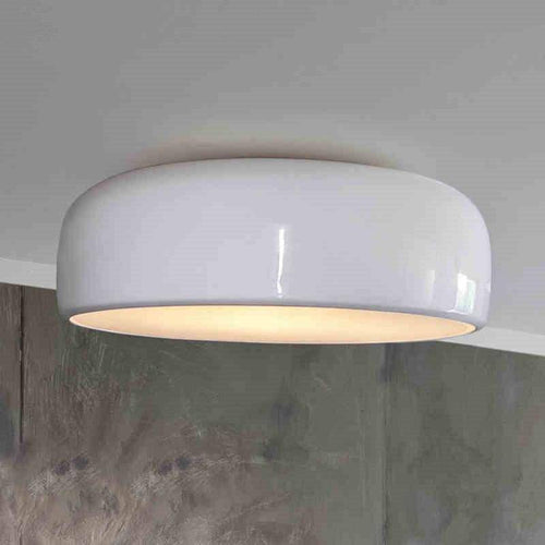 Plafonnier design arrondi LED laqué Round - vue 4 sur 6