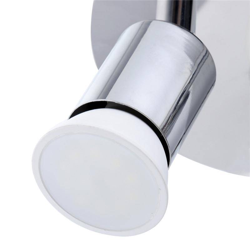 Plafonnier à 3 spots LED chromé moderne - vue 5 sur 10