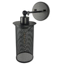 Applique murale antique avec lampe dans cage Country