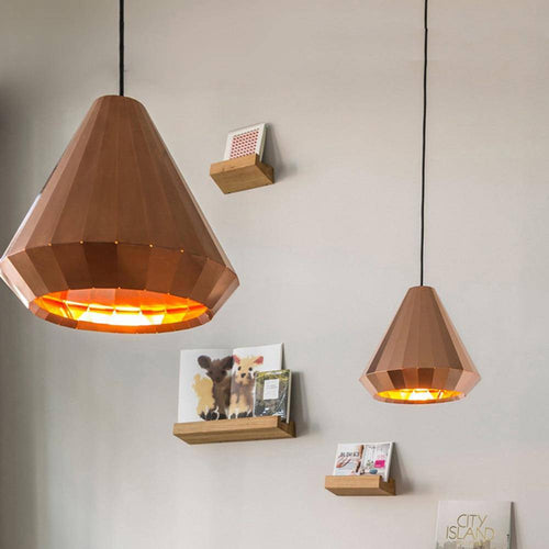 Suspension design rose gold de différentes formes droites Loft - vue 8 sur 7