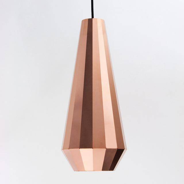 Suspension design rose gold de différentes formes droites Loft - vue 6 sur 7