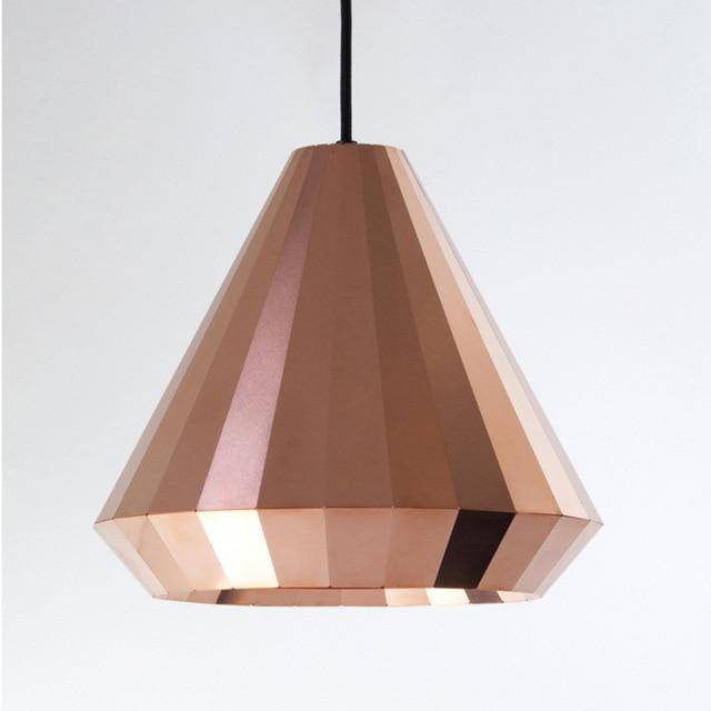 Suspension design rose gold de différentes formes droites Loft - vue 3 sur 7