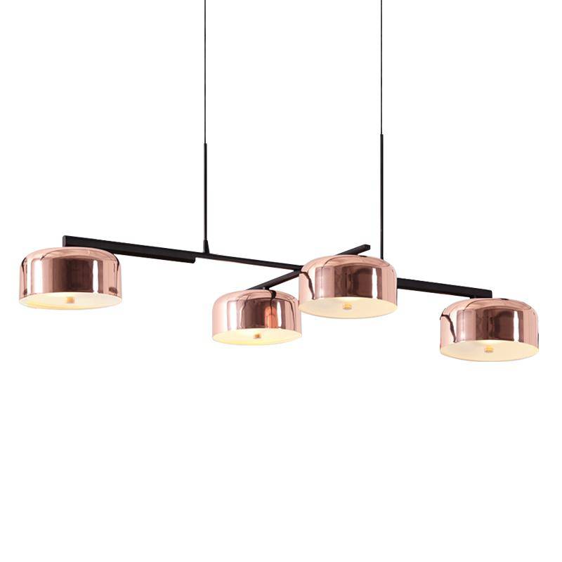 Lustre moderne avec abat-jour chromé - vue 3 sur 10