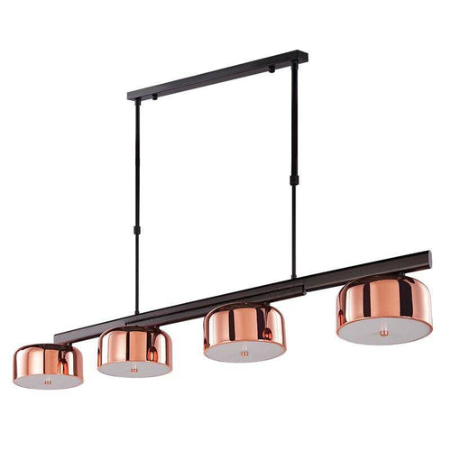 Lustre moderne avec abat-jour chromé - vue 11 sur 10