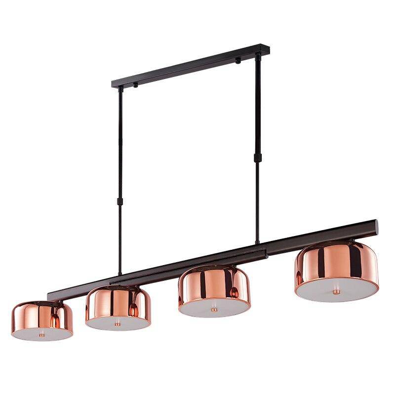Lustre moderne avec abat-jour chromé - vue 10 sur 10