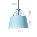 Suspension design à LED avec abat-jour en métal coloré Morning