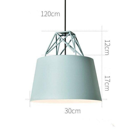 Suspension design à LED avec abat-jour en métal coloré Morning - vue 9 sur 8
