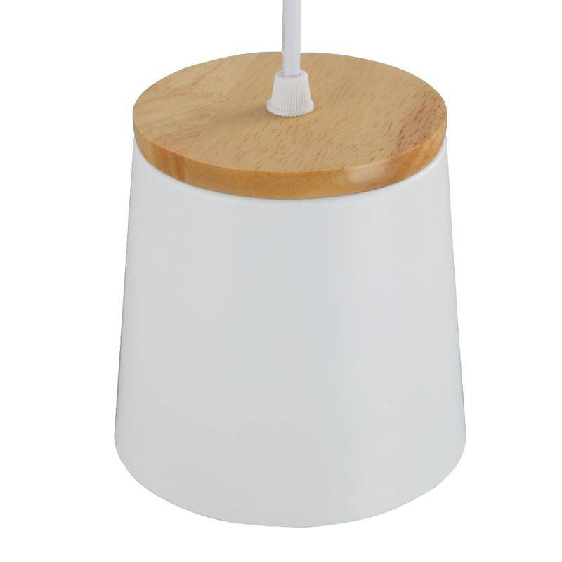 Suspension design bois et métal blanc Aisilan - vue 6 sur 7