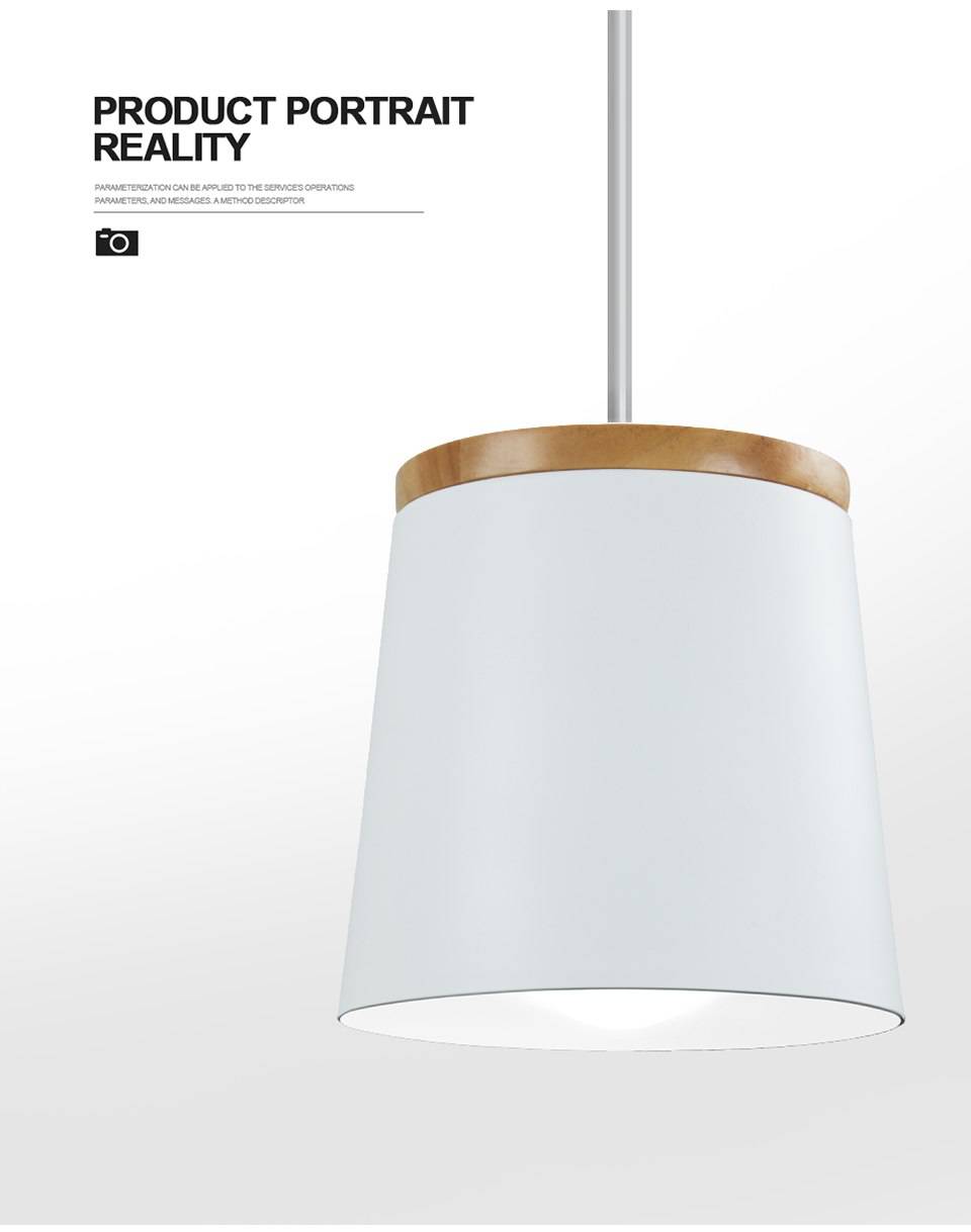 Suspension design bois et métal blanc Aisilan - vue 3 sur 7