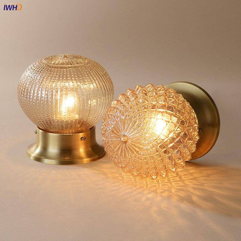 Plafonnier design à LED en métal et verre ambré - vue 4 sur 5
