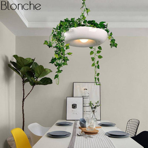 Suspension moderne arrondie pour plante Pot - vue 4 sur 8