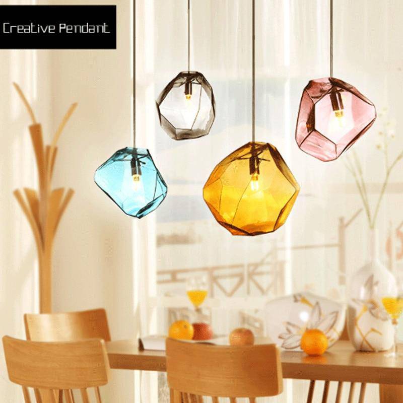 Suspension design en cristal Colorful - vue 2 sur 12
