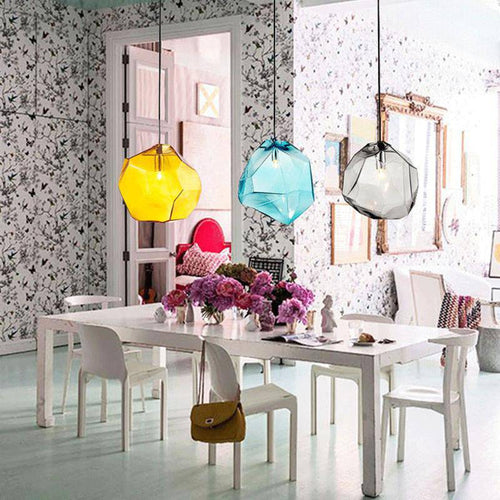 Suspension design en cristal Colorful - vue 4 sur 12