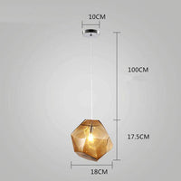 Suspension design en cristal Colorful