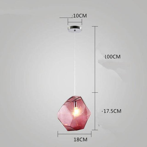 Suspension design en cristal Colorful - vue 8 sur 12
