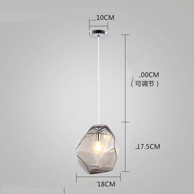Suspension design en cristal Colorful - vue 11 sur 12