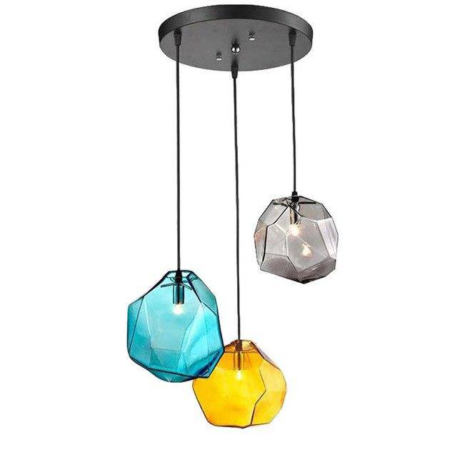 Suspension design en cristal Colorful - vue 8 sur 12
