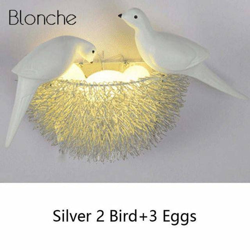 Applique LED en forme de nid d'oiseaux - vue 7 sur 8