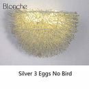 Applique LED en forme de nid d'oiseaux