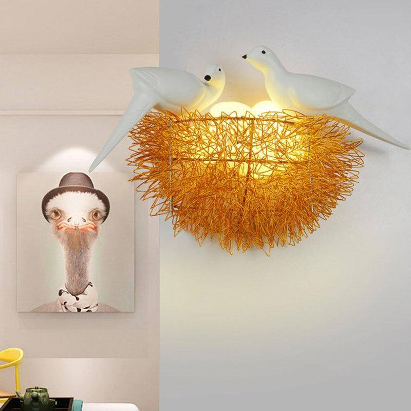 Applique LED en forme de nid d'oiseaux - vue 3 sur 8