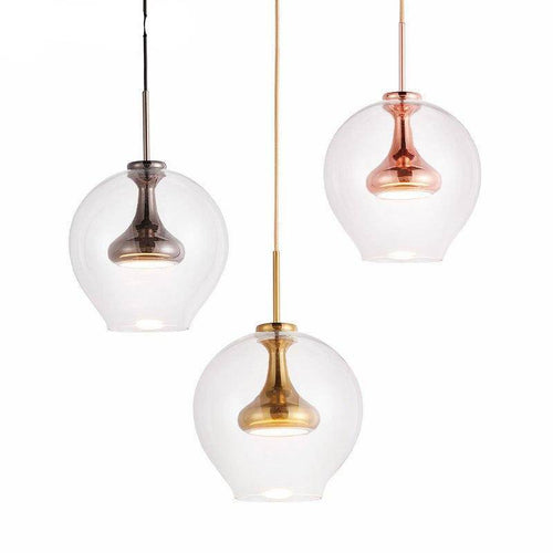Suspension design en verre arrondi à LED Glass - vue 4 sur 9