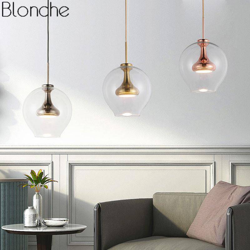 Suspension design en verre arrondi à LED Glass - vue 4 sur 9