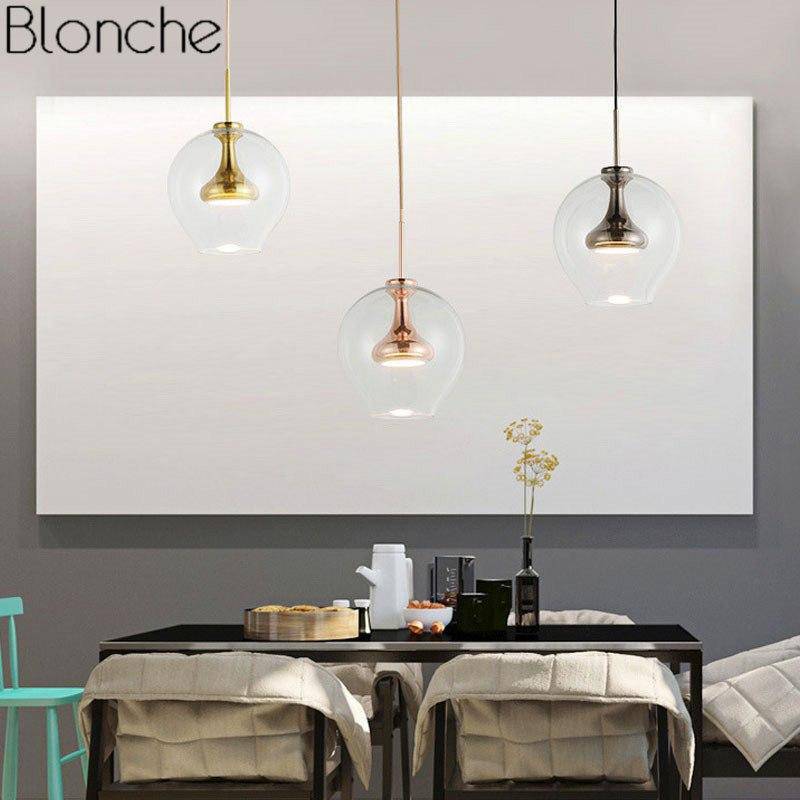 Suspension design en verre arrondi à LED Glass - vue 5 sur 9