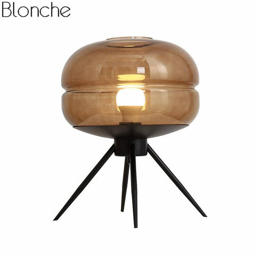 Lampe à poser design LED avec boule en verre Postmodern - vue 5 sur 6
