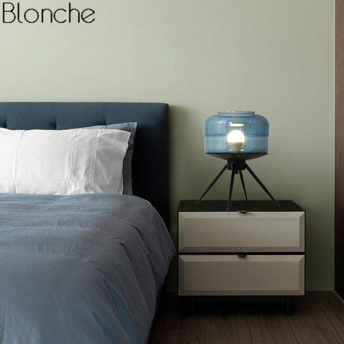 Lampe à poser design LED avec boule en verre Postmodern - vue 3 sur 6
