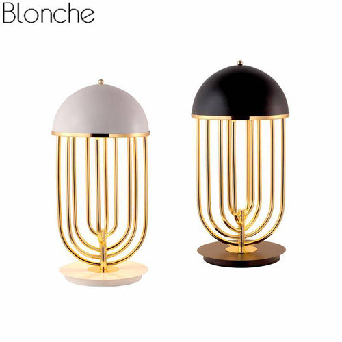 Lampe à poser design doré à LED Luxury - vue 4 sur 6