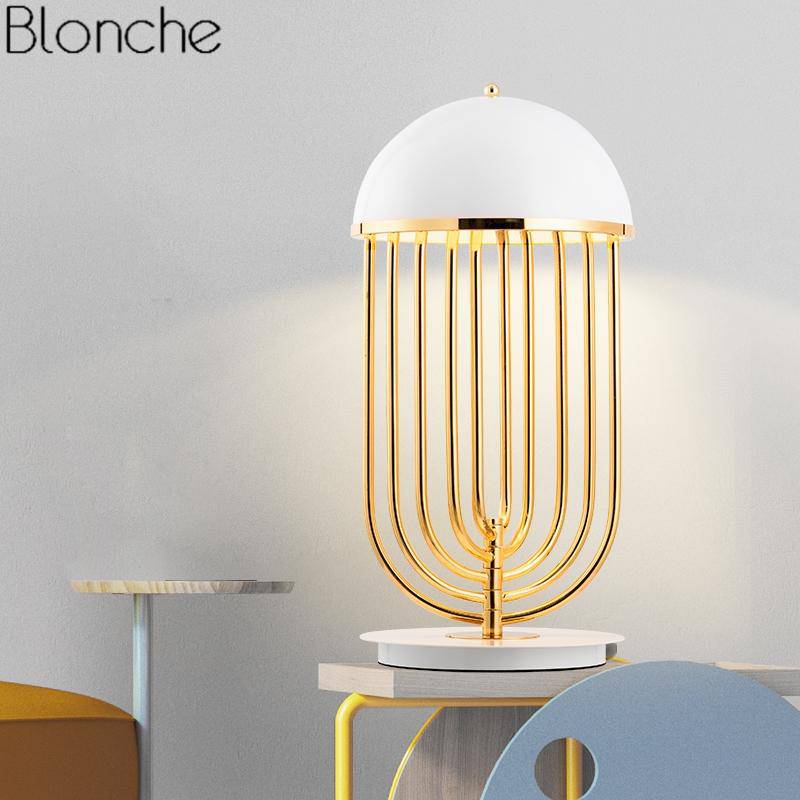 Lampe à poser design doré à LED Luxury - vue 2 sur 6