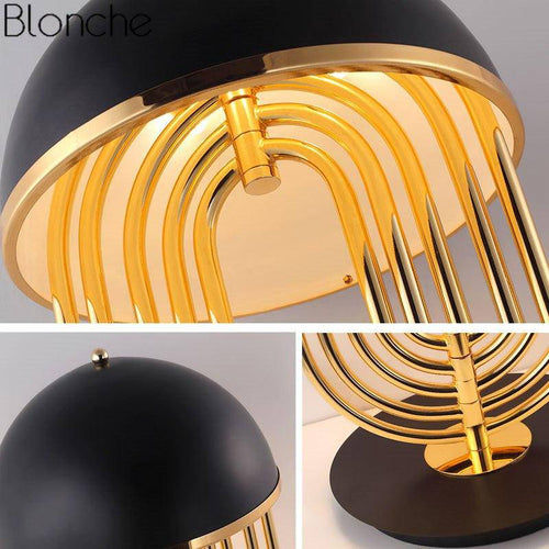 Lampe à poser design doré à LED Luxury - vue 6 sur 6